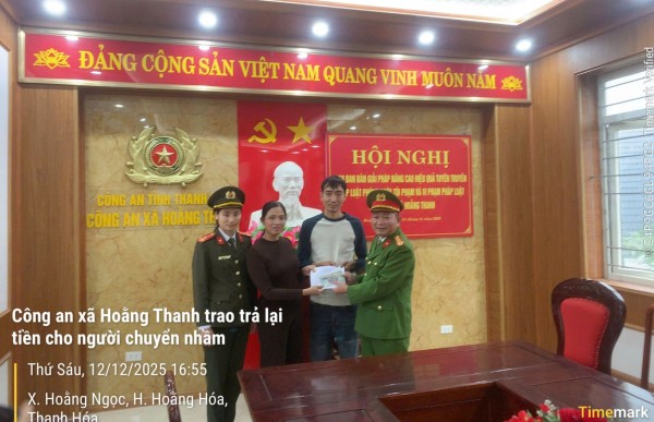 Thanh Hóa: Giáo viên trả lại 100 triệu đồng cho người chuyển nhầm